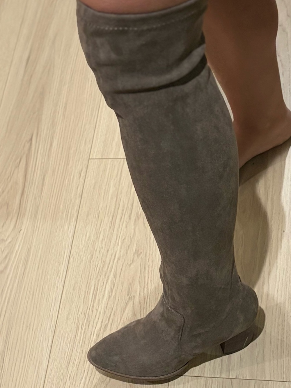 DV by Dolce Vita Over-the-Knee Suede Boots in Gray